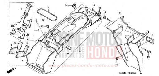 KOTFLUEGEL, HINTEN XL1000V3 de 2003